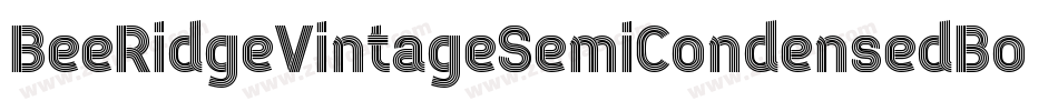 BeeRidgeVintageSemiCondensedBold-vyWD字体转换