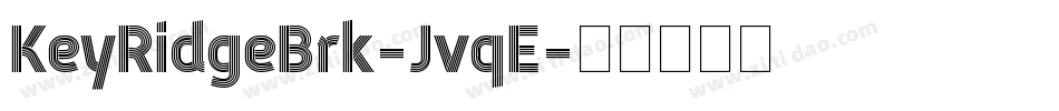 KeyRidgeBrk-JvqE字体转换