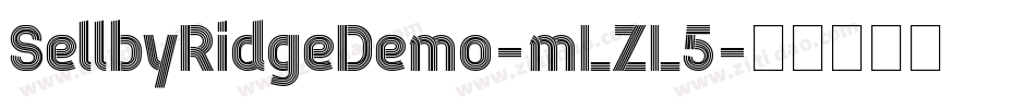 SellbyRidgeDemo-mLZL5字体转换
