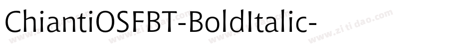 ChiantiOSFBT-BoldItalic字体转换