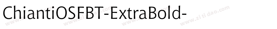 ChiantiOSFBT-ExtraBold字体转换
