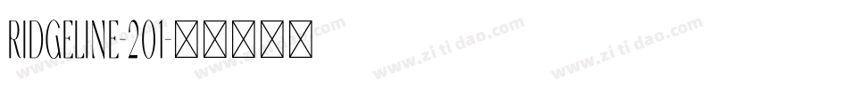 Ridgeline-201字体转换