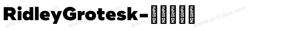 RidleyGrotesk字体转换