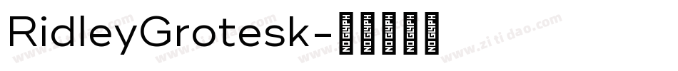 RidleyGrotesk字体转换