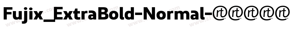 Fujix_ExtraBold-Normal字体转换