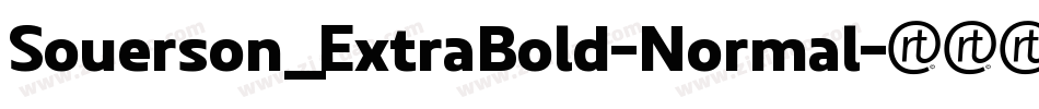 Souerson_ExtraBold-Normal字体转换