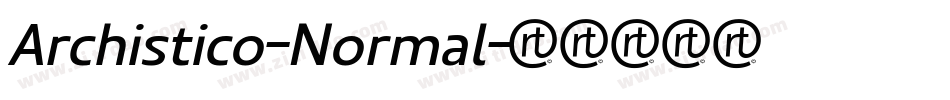 Archistico-Normal字体转换