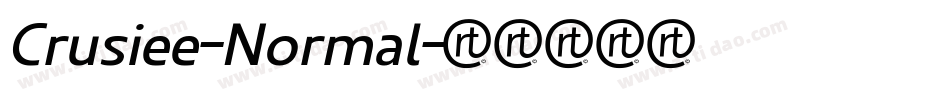 Crusiee-Normal字体转换