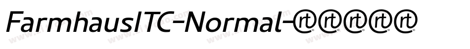 FarmhausITC-Normal字体转换