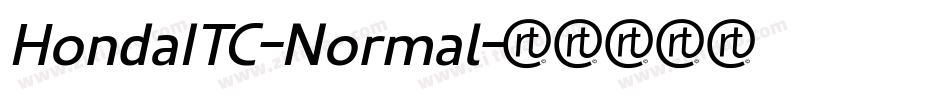 HondaITC-Normal字体转换