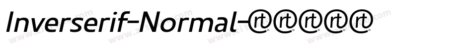 Inverserif-Normal字体转换