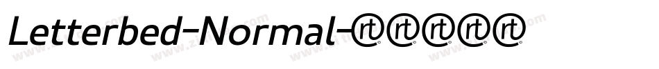 Letterbed-Normal字体转换