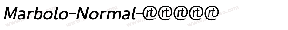 Marbolo-Normal字体转换