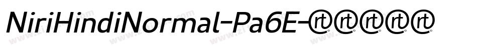 NiriHindiNormal-Pa6E字体转换