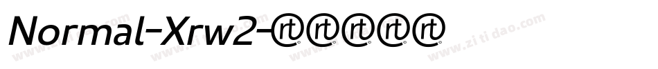 Normal-Xrw2字体转换