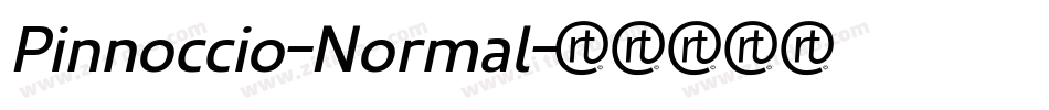 Pinnoccio-Normal字体转换