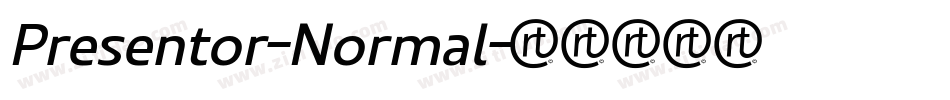 Presentor-Normal字体转换
