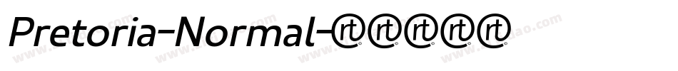 Pretoria-Normal字体转换