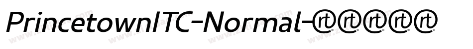 PrincetownITC-Normal字体转换