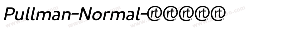 Pullman-Normal字体转换