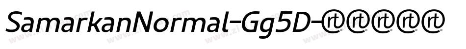 SamarkanNormal-Gg5D字体转换