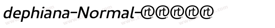 dephiana-Normal字体转换