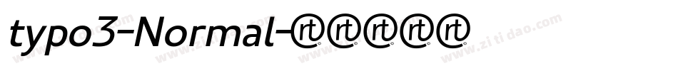 typo3-Normal字体转换