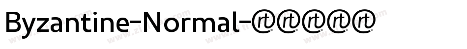 Byzantine-Normal字体转换