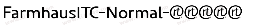 FarmhausITC-Normal字体转换