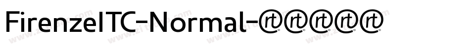 FirenzeITC-Normal字体转换