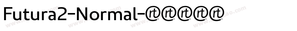 Futura2-Normal字体转换