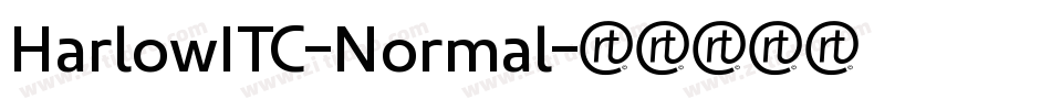 HarlowITC-Normal字体转换