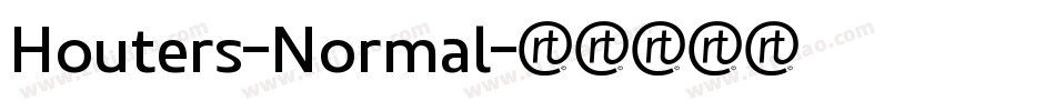 Houters-Normal字体转换