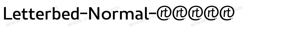 Letterbed-Normal字体转换