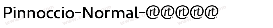 Pinnoccio-Normal字体转换