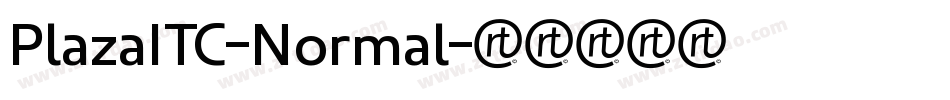 PlazaITC-Normal字体转换