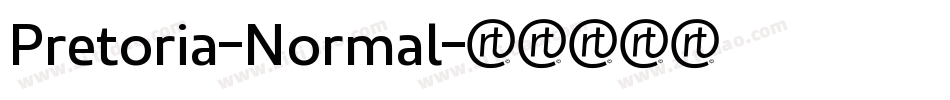 Pretoria-Normal字体转换