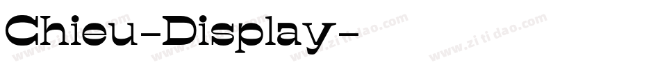 Chieu-Display字体转换