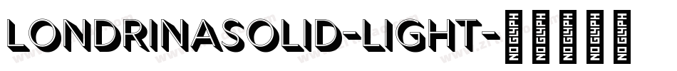 LondrinaSolid-Light字体转换