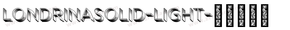 LondrinaSolid-Light字体转换