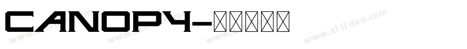 Canopy字体转换