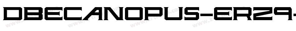 DbeCanopus-Erz9字体转换