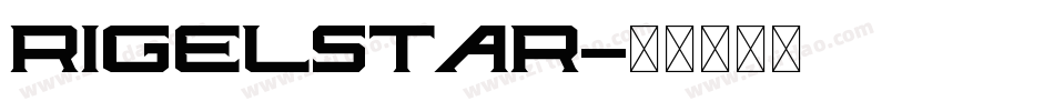 Rigelstar字体转换