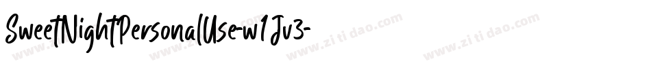 SweetNightPersonalUse-w1Jv3字体转换