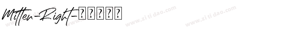 Mitten-Right字体转换
