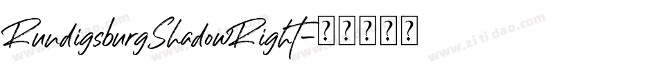 RundigsburgShadowRight字体转换