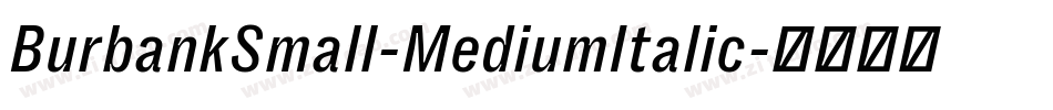 BurbankSmall-MediumItalic字体转换