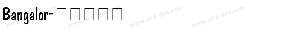 Bangalor字体转换