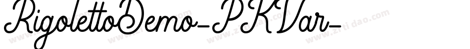 RigolettoDemo-PKVar字体转换 RigolettoDemo-PKVar字体转换