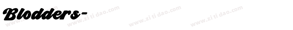 Blodders字体转换